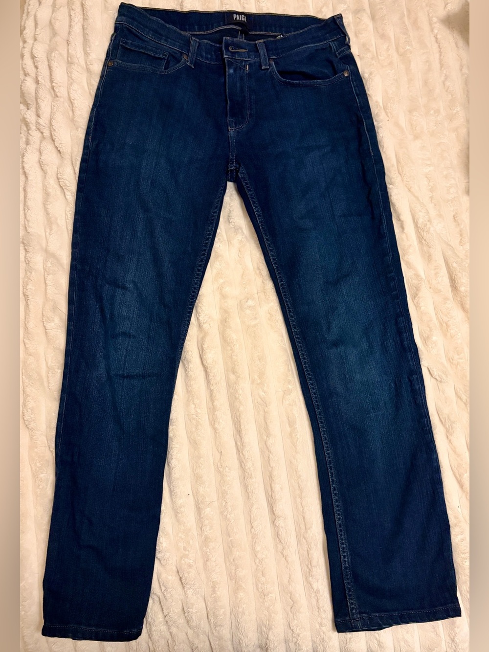 Paige Women’s Federal Straight Leg Dark Blue Jeans Size 29